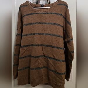 Brown Striped Sweater